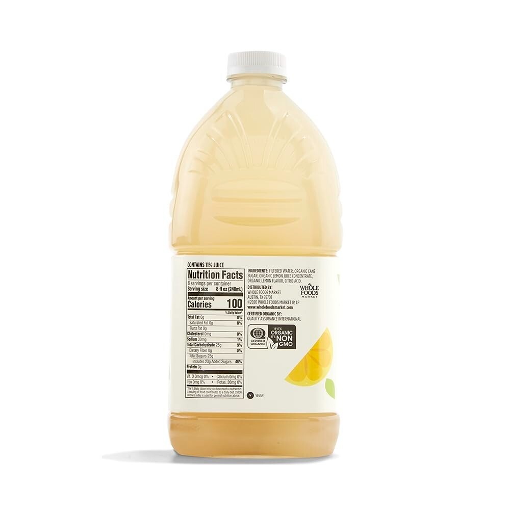 64 Fl Oz Organic Lemonade – Pack of 4 for a Refreshing, Guilt-Free Indulgence