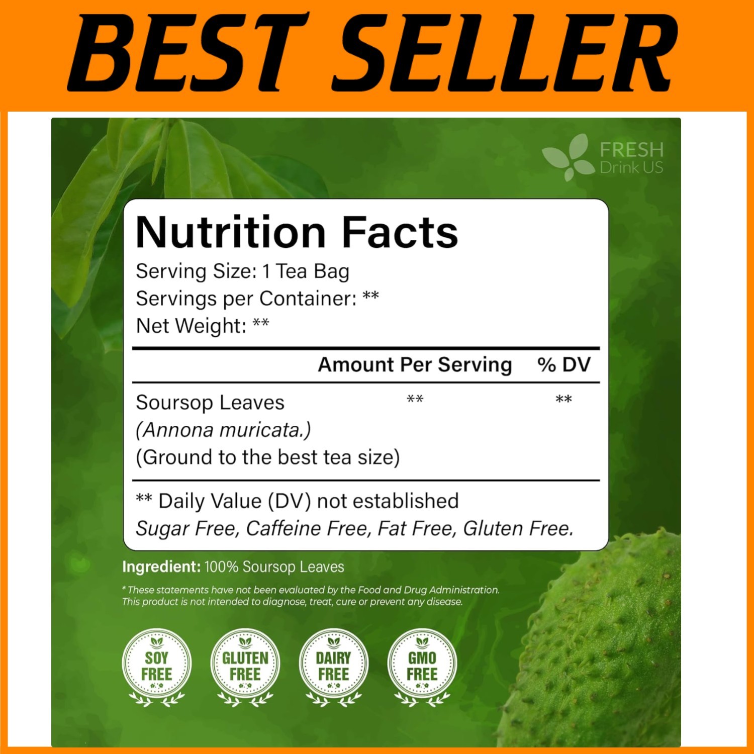 Relaxing Soursop Tea – Stress Relief & Immune Support
