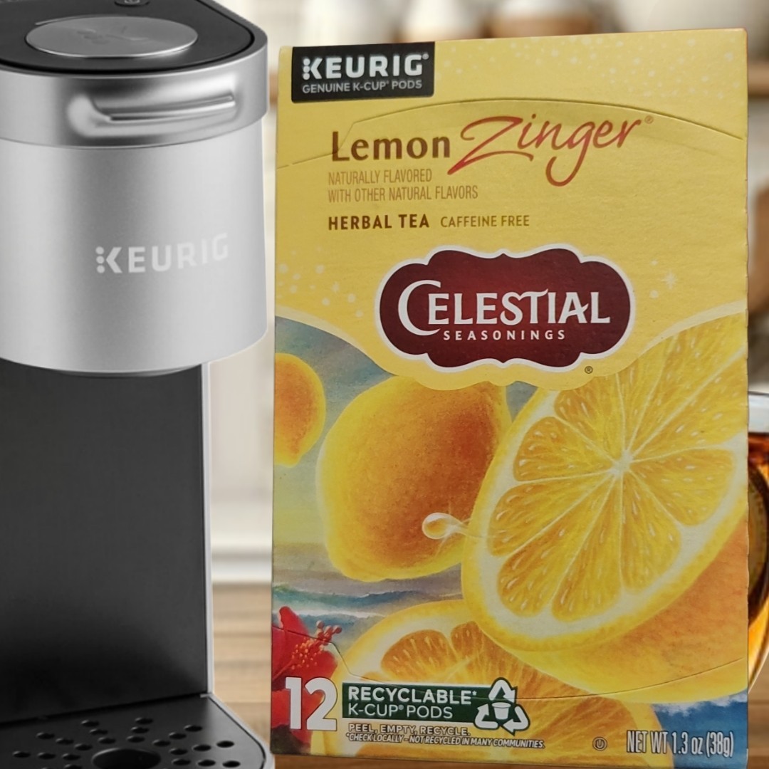 Celestial Seasonings Lemon Zinger Herbal Tea Keurig 12 ct K-Pods Gluten Free