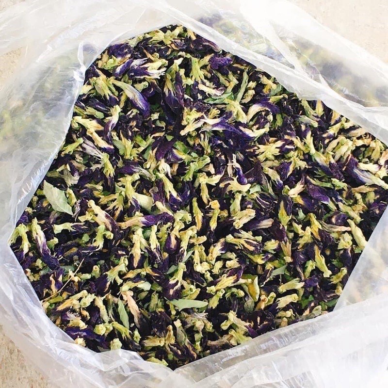 ORGANIC 100% DRIED BUTTERFLY PEA FLOWER Ceylon Blue pea flowers tea 40g