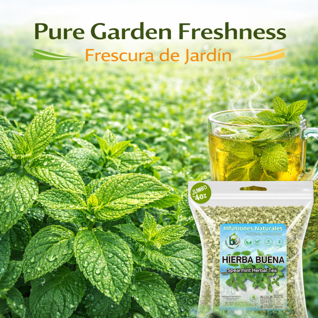 Spearmint Herbal Tea – 4 oz (113g) – Dried Mentha Spicata Leaves – Caffeine-Free