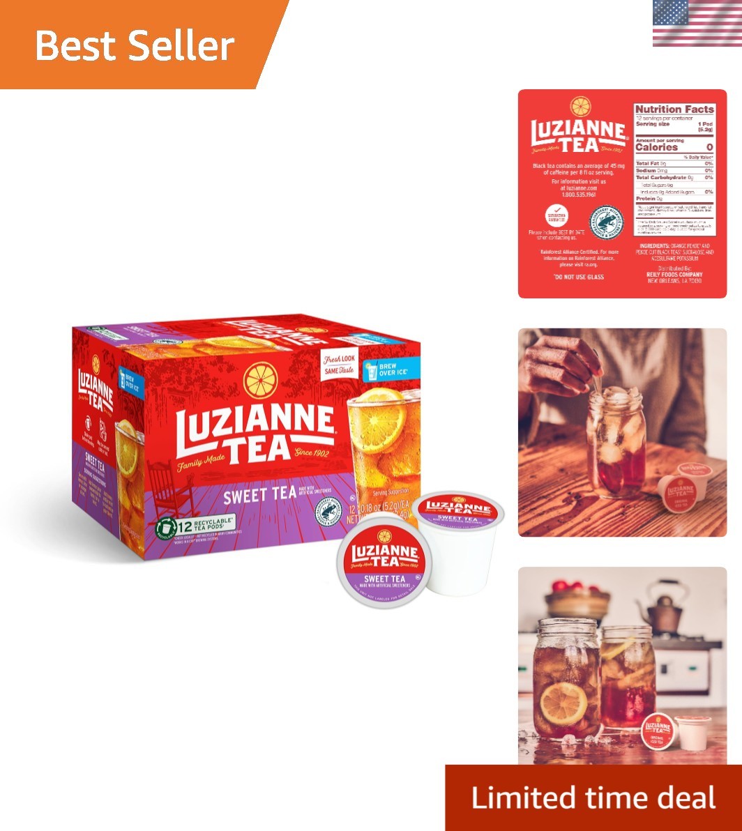 Sweet Iced Tea Single Serve Pods, 12ct Box Pack of 1