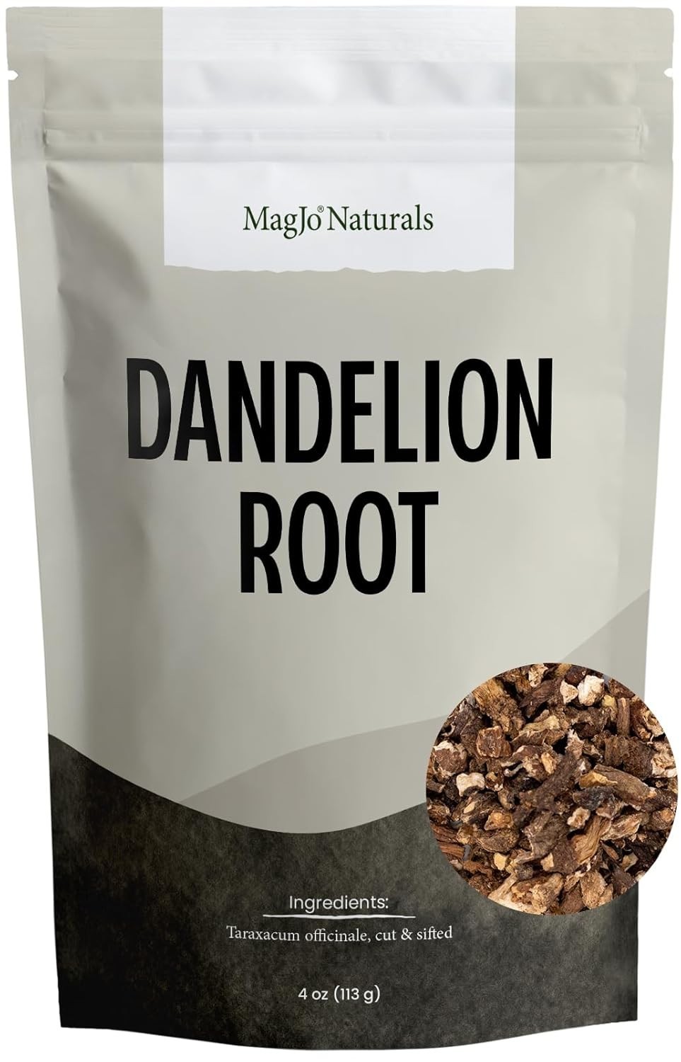 Naturals Dandelion Root Loose Tea 4 oz, Wild-Crafted, Caffeine-Free