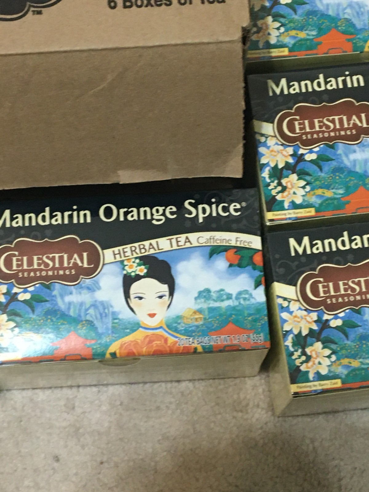 Celestial Seasonings Herbal Tea, Mandarin Orange Spice 20 Count-6 Boxes 120 Bags
