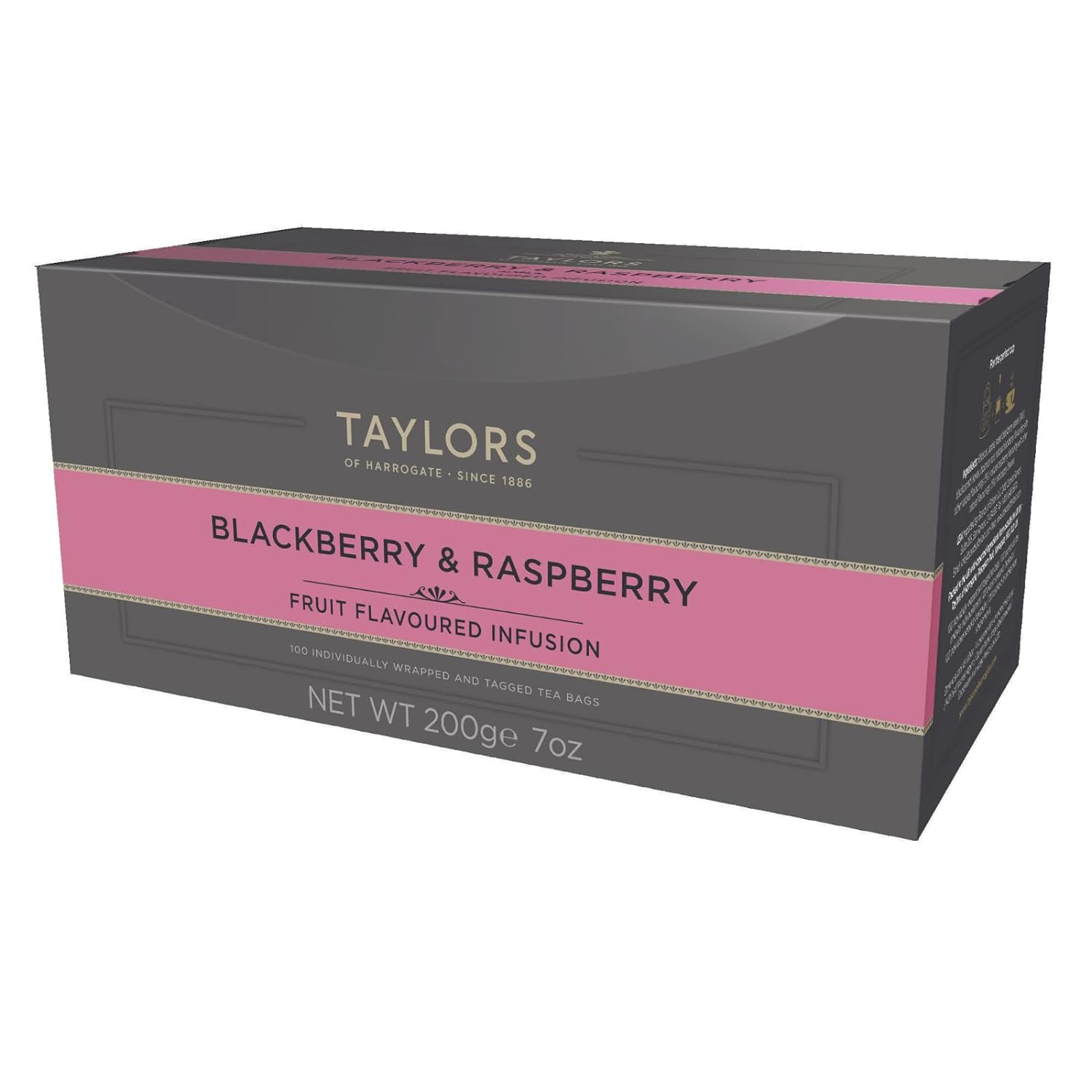 Taylors Blackberry & Raspberry Herbal Tea, 100 Count (Pack of 1)