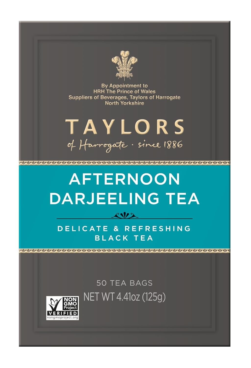 Taylors of Harrogate Afternoon Darjeeling, 50 Teabags 50 Count (Pack 1)