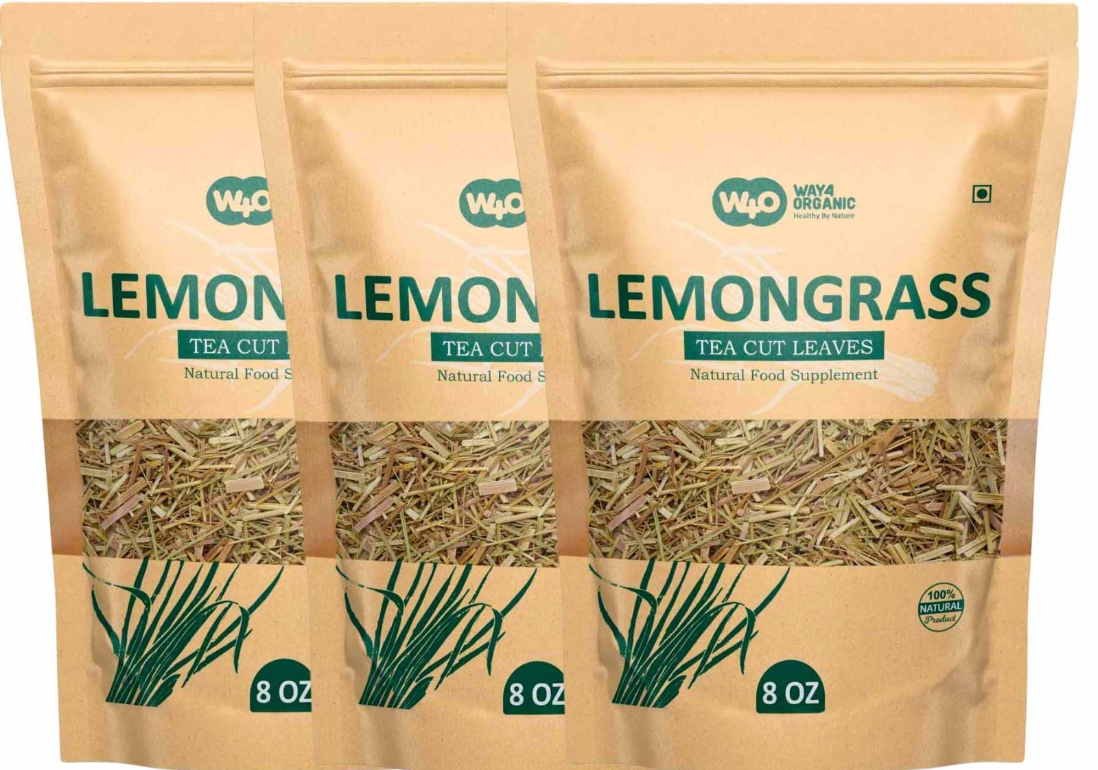 Lemongrass Loose Leaf Herbal Tea Caffeine-Free Culinary & Wellness 224g(2 pack)