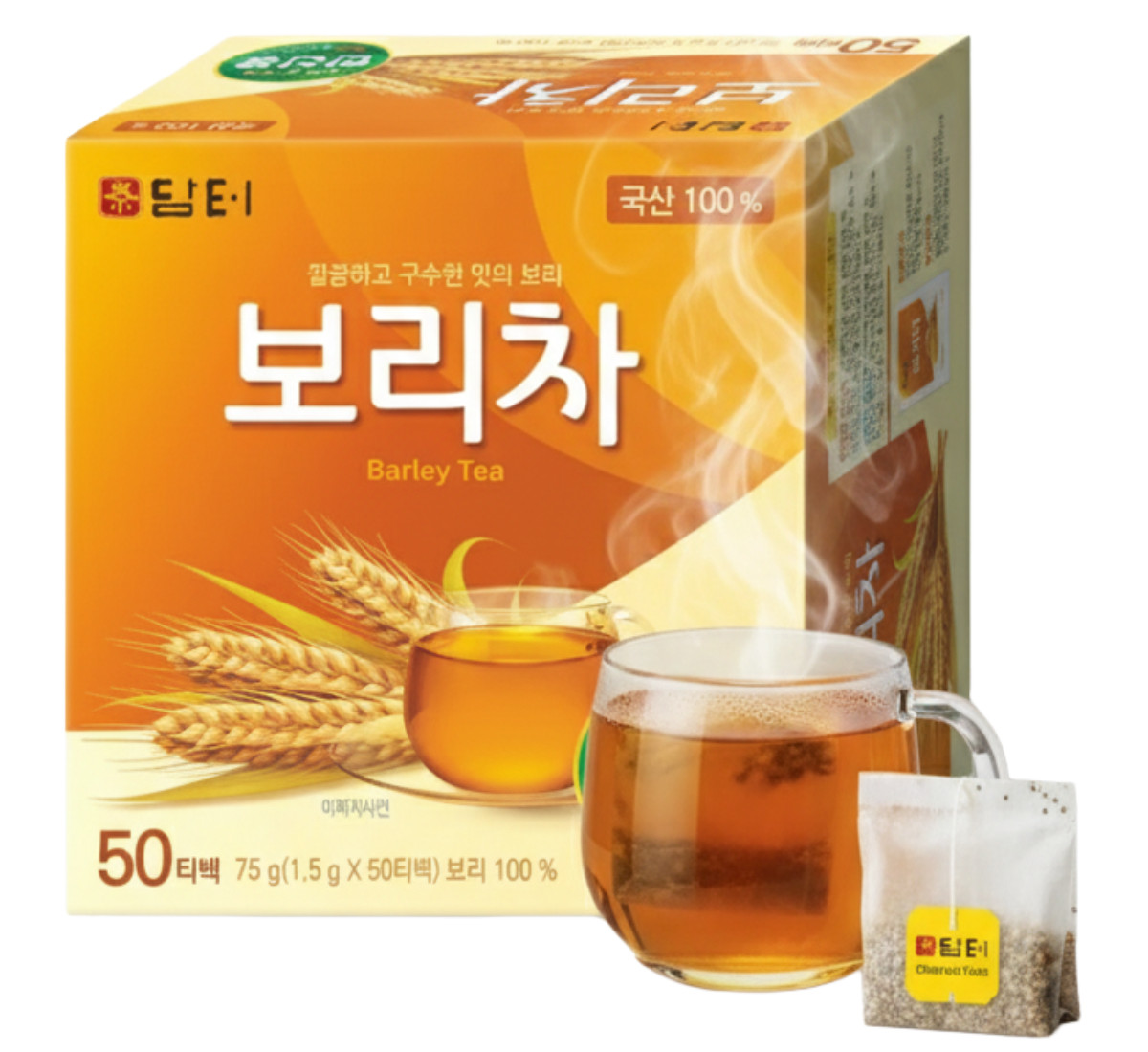 DAMTUH Korean Barley Tea 담터 보리차 – Roasted Boricha Mugicha Herbal Tea Bags