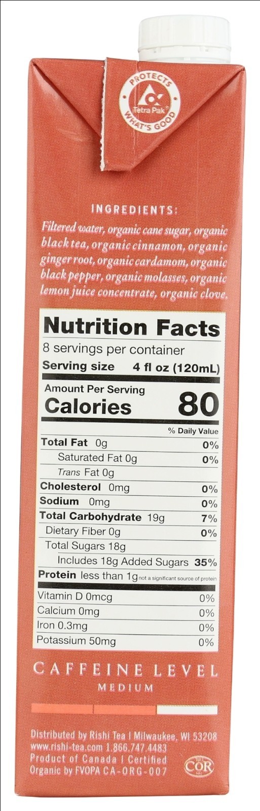 12X Rishi Tea & Botanicals Masala Chai Organic Concentrate 32oz ea BB 6/27