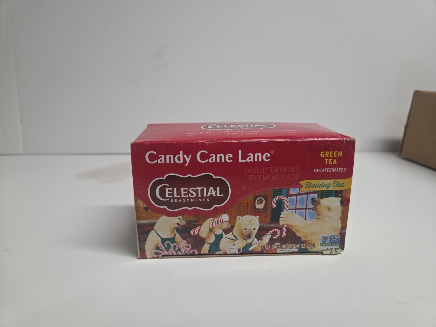 Holiday Green Tea, Candy Cane Lane®, Decaf, 18 Tea Bags, 1.2 oz (35 g)