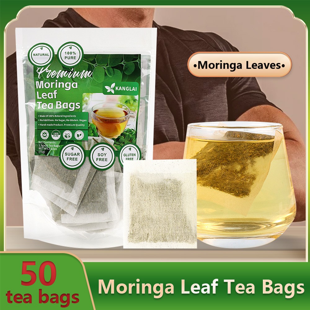 50 Organic Moringa Oleifera Tea Bags For Best Absorption