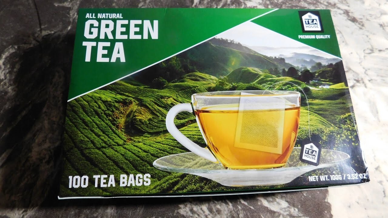 All-Natural Pure Green Tea-100 Ct Tea Bag-Serve Hot or Cold Free ship usa