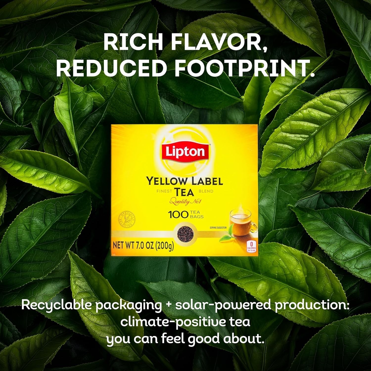 Convenient 200g Pack of Yellow Label Black Tea Bags – Perfect for All Occasions
