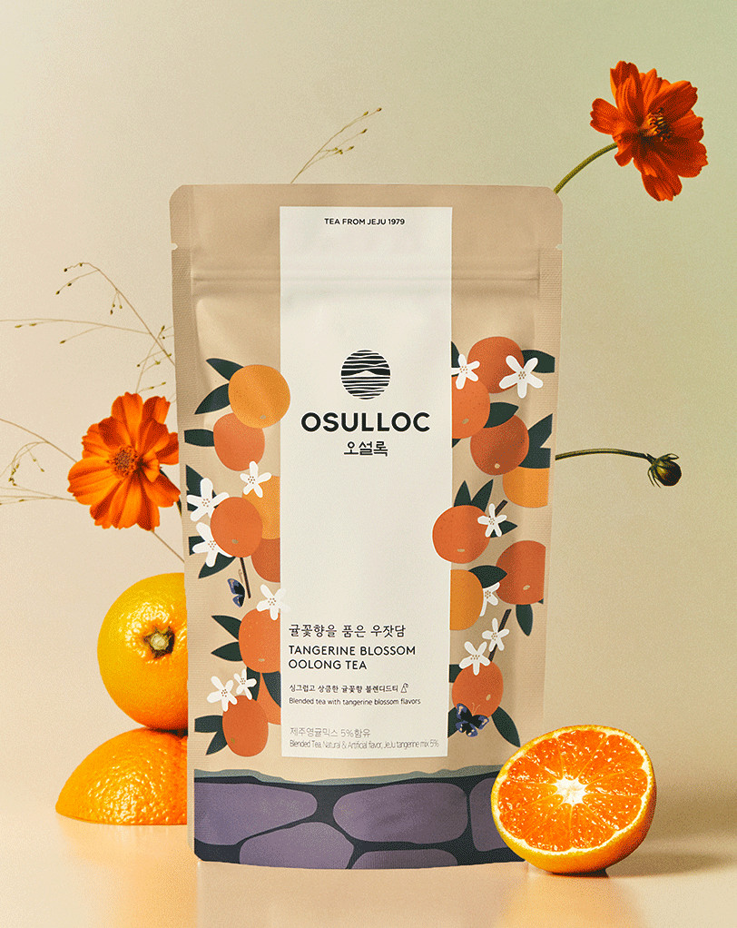 OSULLOC Tangerine Blossom Oolong Tea– 20 Tea Bags | Floral & Citrusy Jeju Blend