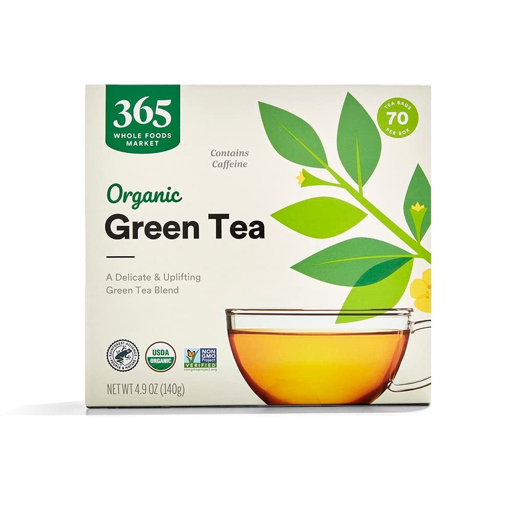 USDA Organic Green Tea 70 CT – High Caffeine, Delicate Flavor, Antioxidant Rich