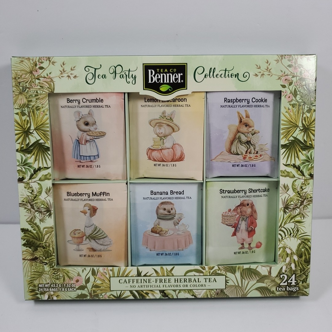 Aldi Benner Tea Co Tea Party Collection Caffeine Free Herbal Tea Assortment NEW