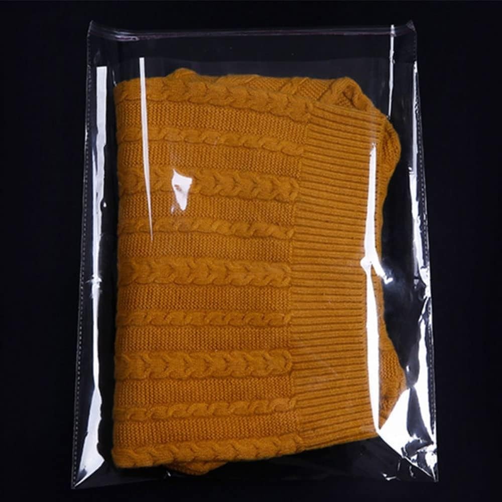 Keoferlo Self Adhesive Sealing Cellophane Bags 14 x 20-inch Large Packing Tshirt