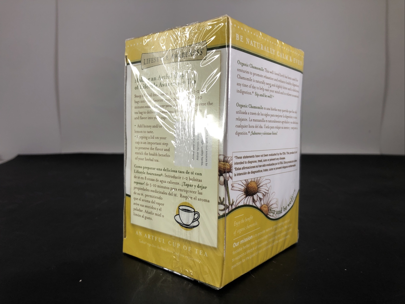 Lifestyle Awareness, Organic Chamomile Tea, Caff Free 20 tea bags(2packs)Ex1/24
