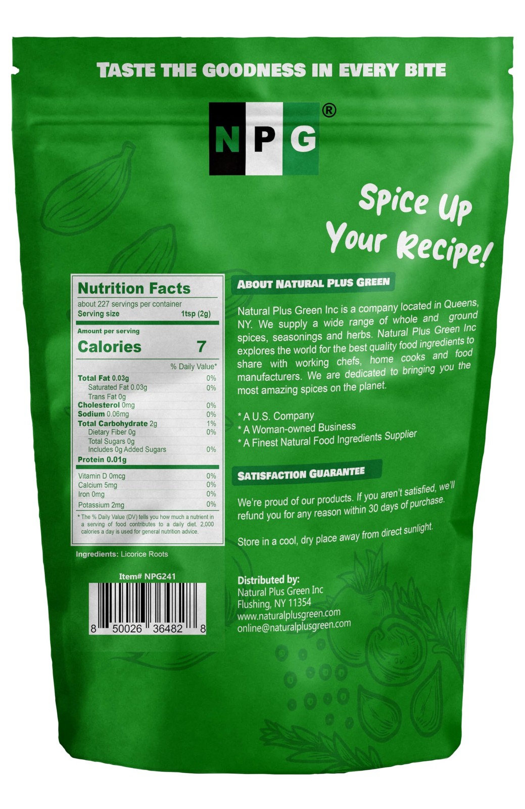 NPG Licorice Root Slices 16 Oz, Gan Cao Slice Root for Home Tea, Traditional …