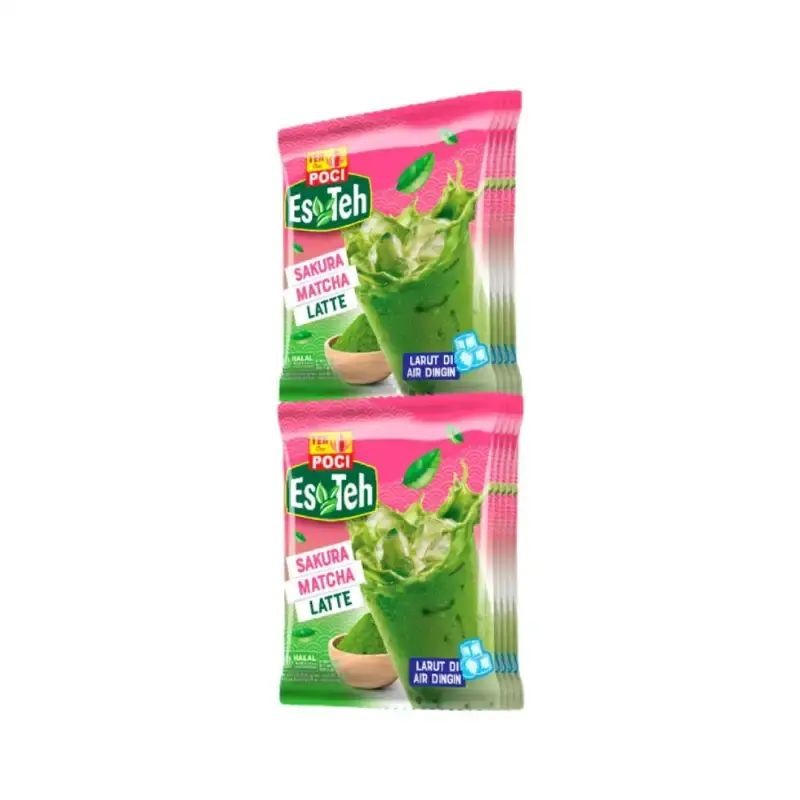10 SACHET POCI INSTANT ICED TEA SAKURA MATCHA 25G FREE SHIPPING US FREE TAX