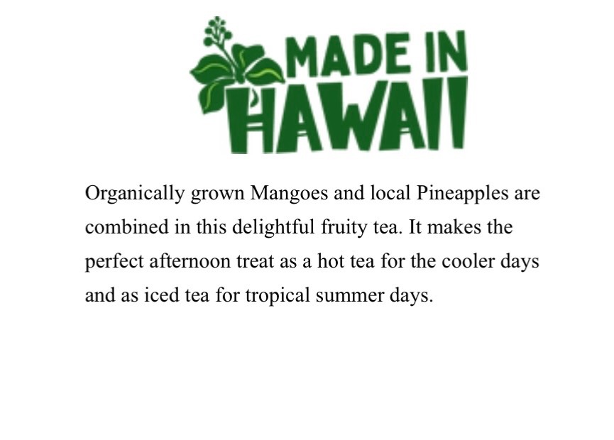Organic🍍Pineapple Mango Tea, Iced or Hot, with 10 infusers, YaYa Hawaii Select