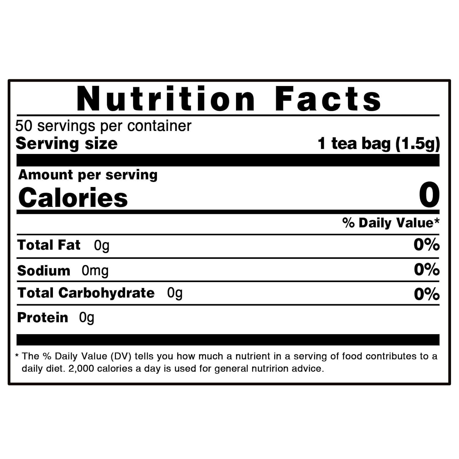 Pure Nettle Leaf Tea – Caffeine-Free, Non-GMO, 50 Bags