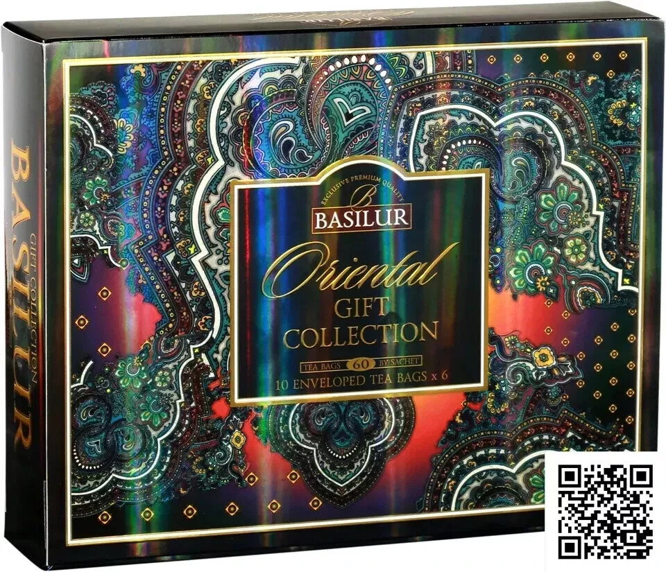 Basilur Ceylon Gift Pack – Oriental Collection Assorted 60 Ceylon Tea in Bags