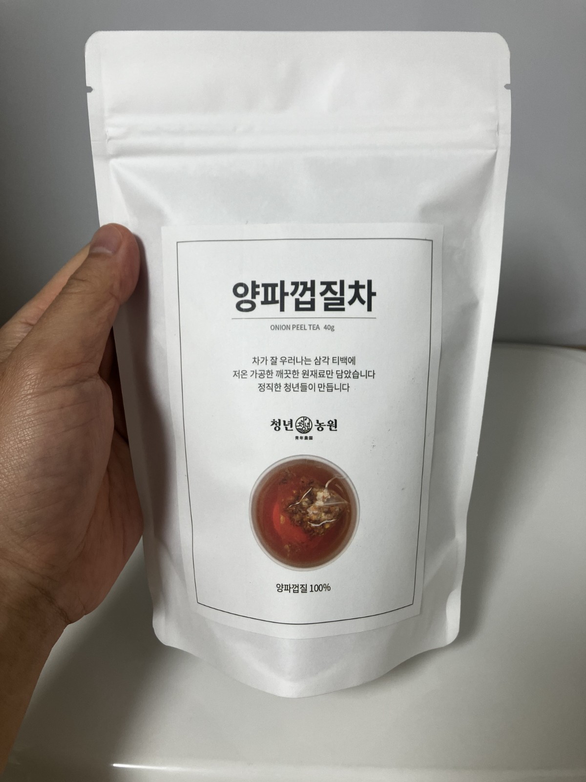 Youth Farm Korean 100% Onion Peel tea 40g( 0.8g x 50 Teabags)