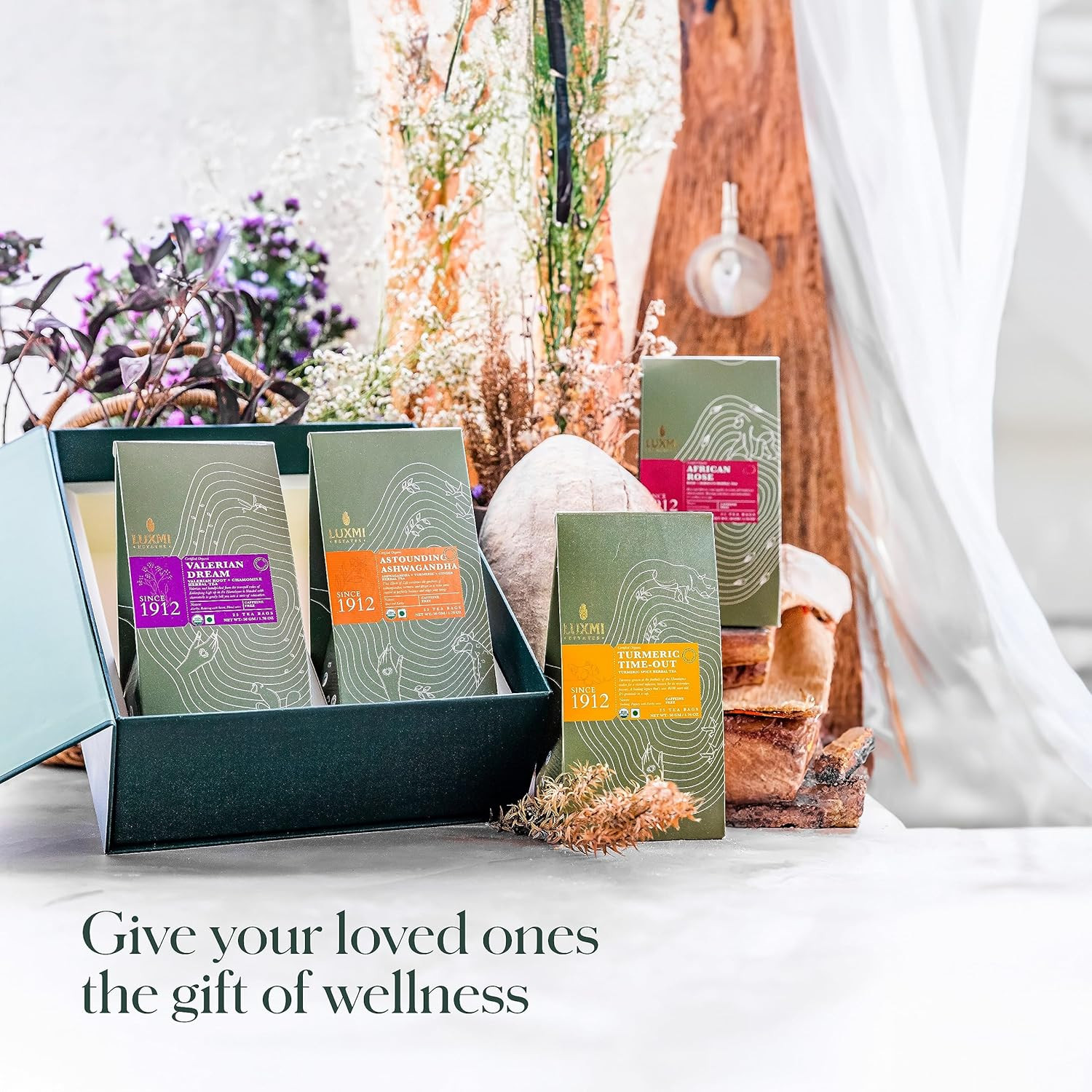 Estates Wellness Tea Set – 4 Packs of Herbal Bliss for Gifting