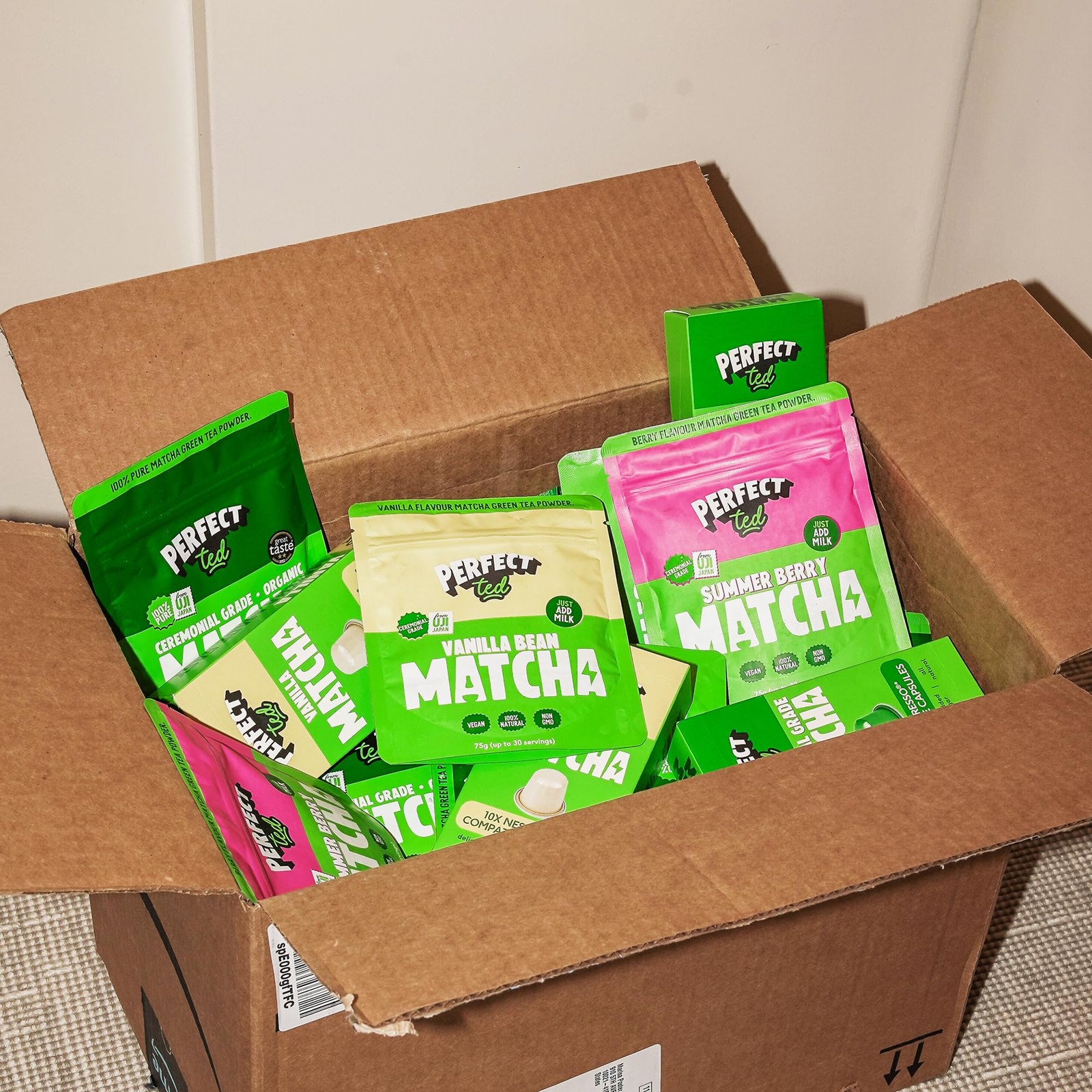 Perfect Ted Matcha Powder | Vanilla Bean Flavor 75g |