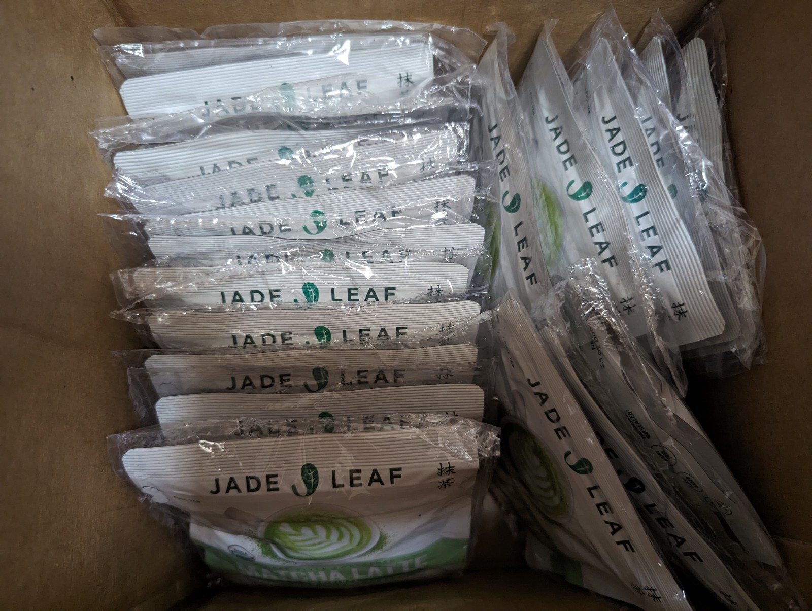 Jade Leaf MATCHA LATTE Organic Cafe Premium Barista Crafted Mix 3.5 Oz 3packs