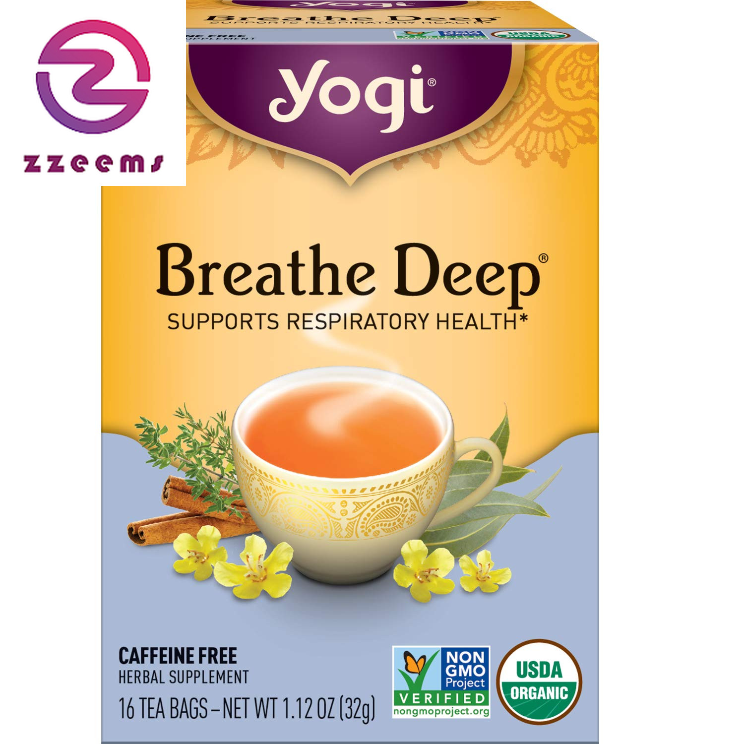 Tea – Breathe Deep (6 Pack) – Supports Respiratory Health with Eucalyptus, Thyme