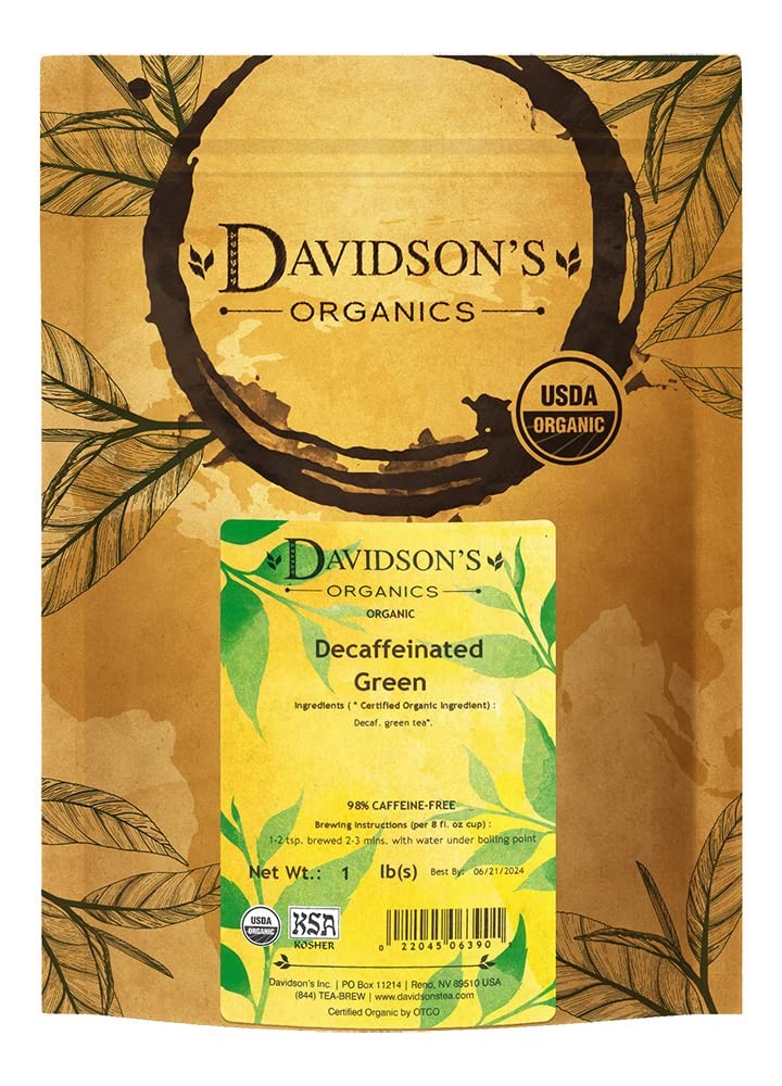 Davidson’s Tea Bulk, Decaf Green, 16Ounce Bag