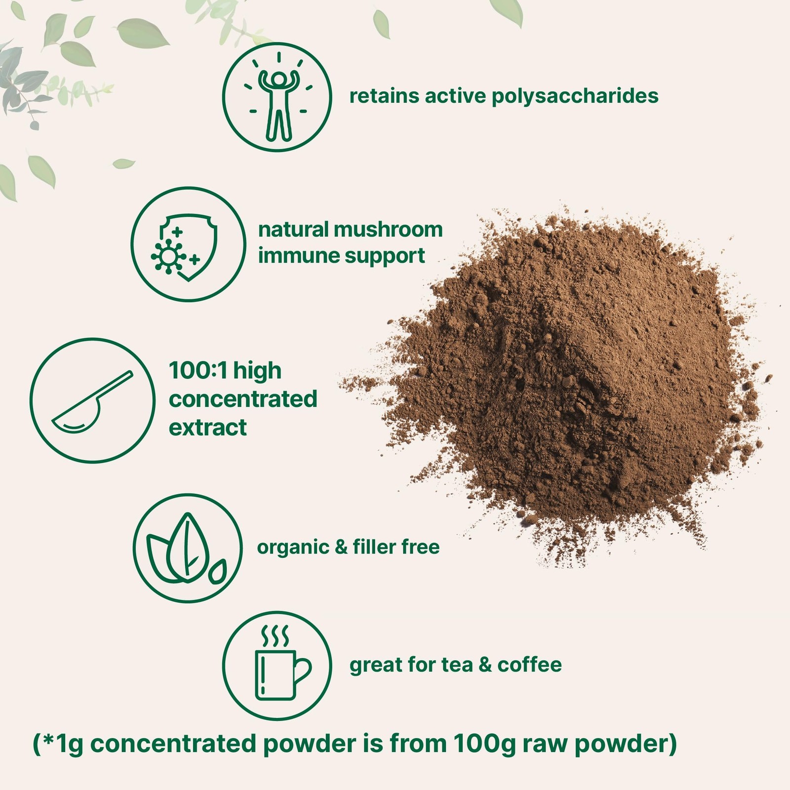 Organic Reishi Mushroom Extract 16 oz | 1001 Red Reishi | Supports Immunity M…