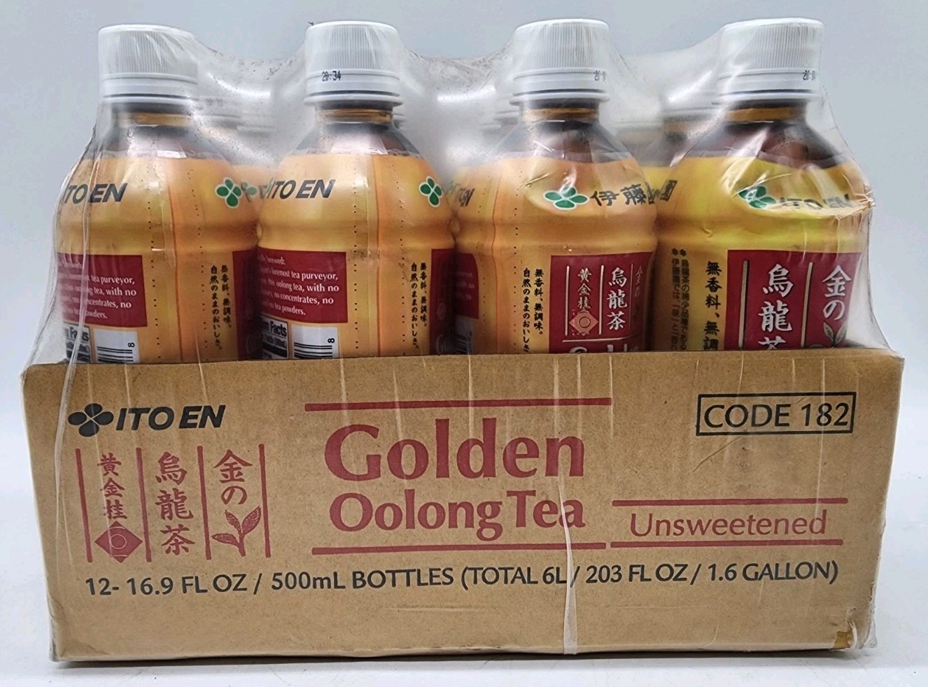 ITO EN Golden Oolong Tea 12 Pack 16.9 oz Bottles Unsweetened Zero Calorie Tea