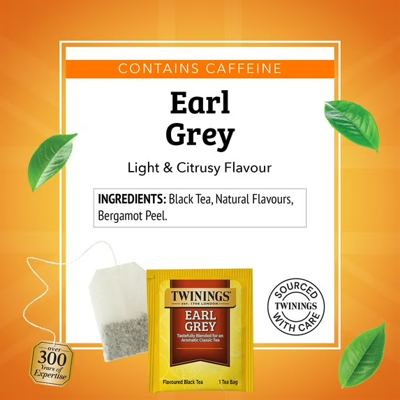 2 Box – Twinings Earl Grey Citrus and Bergamot Black Tea Bags, 50 Count Box