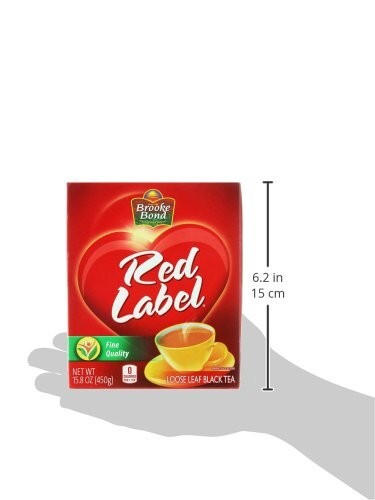 Brook Bond Red Label Fine Quality Loose Leaf Black Tea 15.8 oz Chai Patti