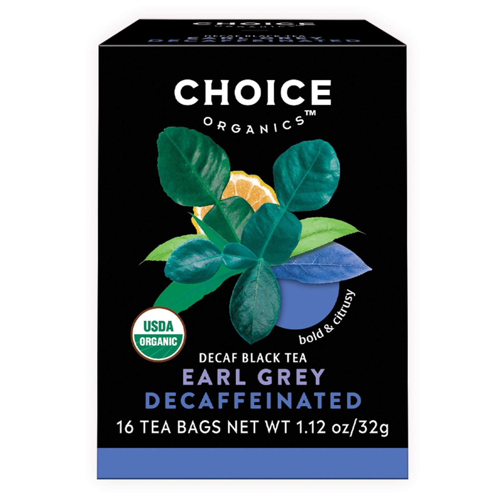 Decaffeinated Earl Grey Tea with Bergamot – Fair Trade, Compostable Bags – 144