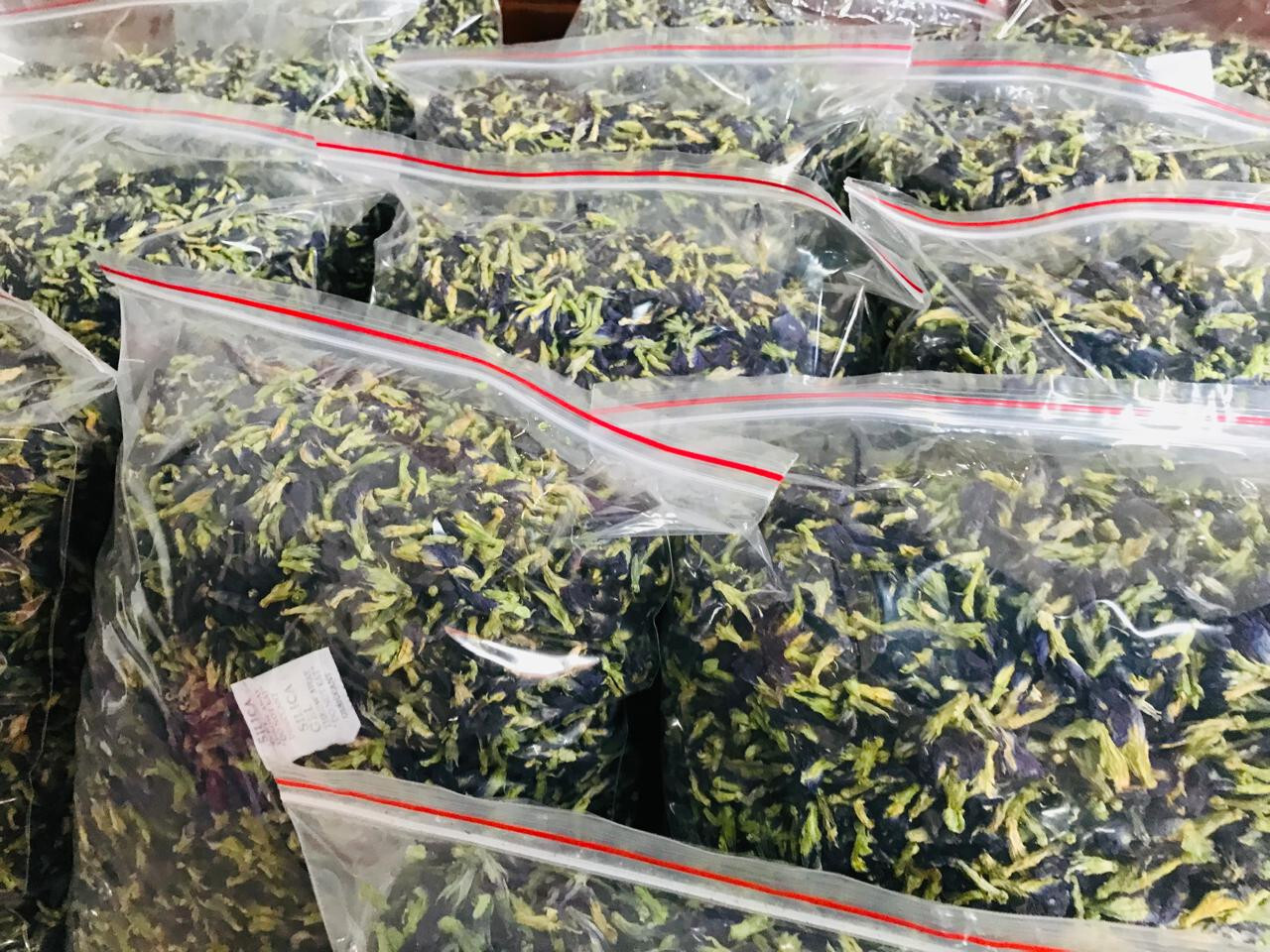 Ceylon Butterfly Pea Blue Organic Tea Dried Flowers Natural Herbal Healthy Drink