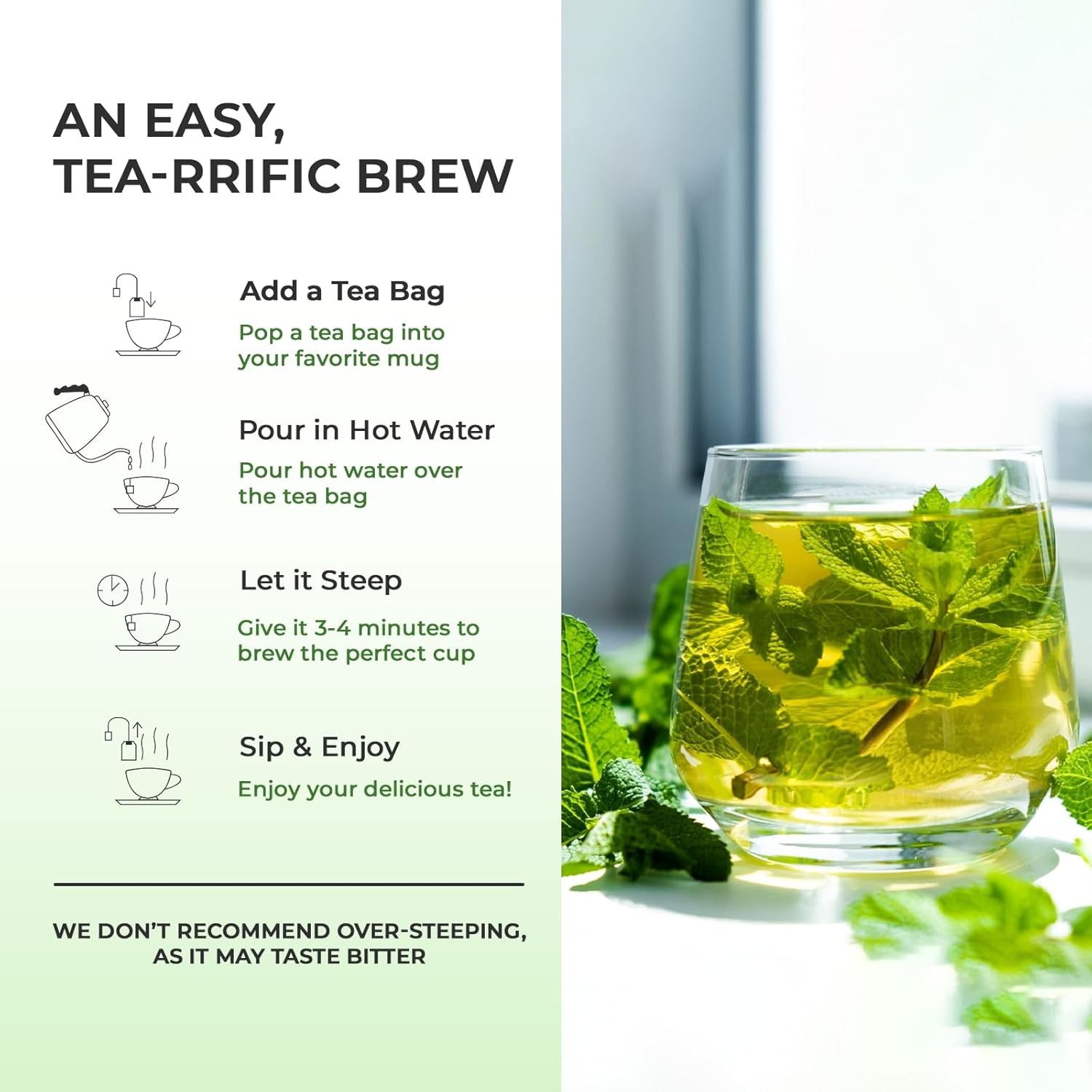 Of The Earth Organic Pure Peppermint Herbal Tea 30 Bags, 1.58 oz