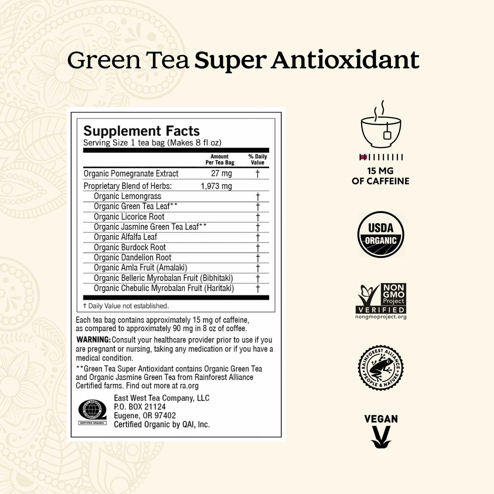 Yogi Tea – Green Super Antioxidant (6 Pack) – 16 Count (Pack of 6)