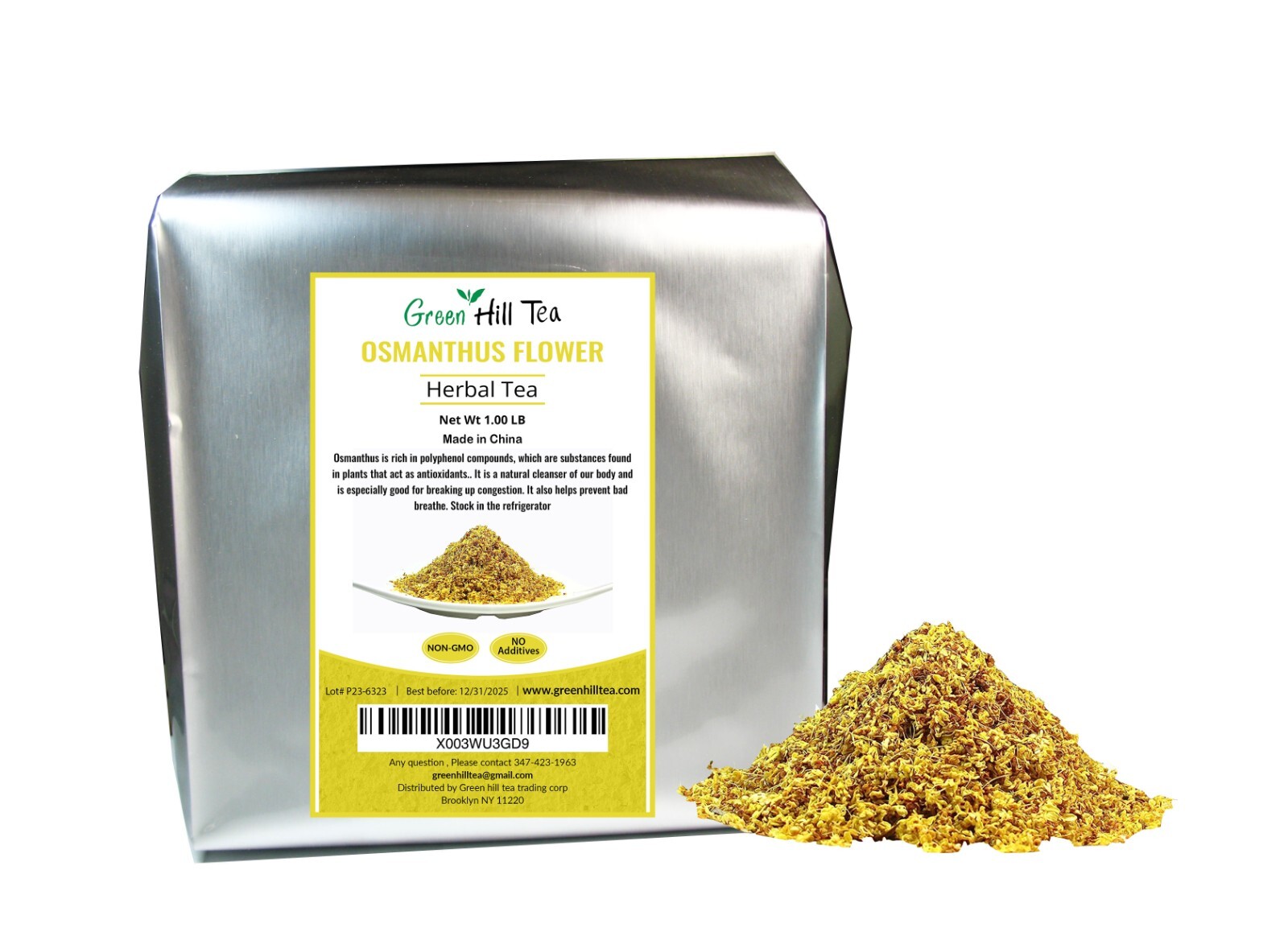 Osmanthus flower Golden Sweet Osmanthus Fragrans Dried Chinese Herbal Tea 1 LB