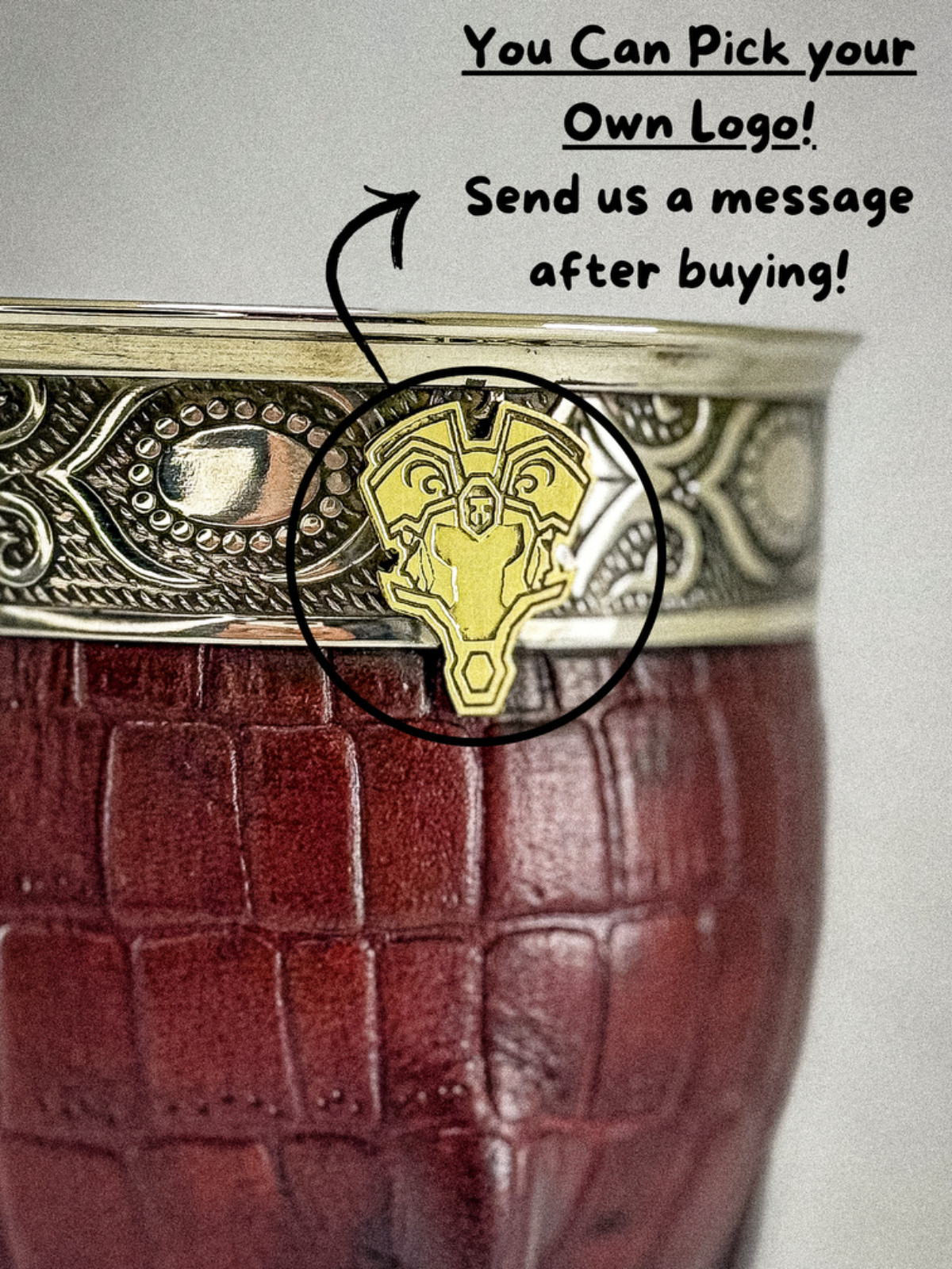 Taza/Mate Imperial Gourd High Quality With your Logo + Straw