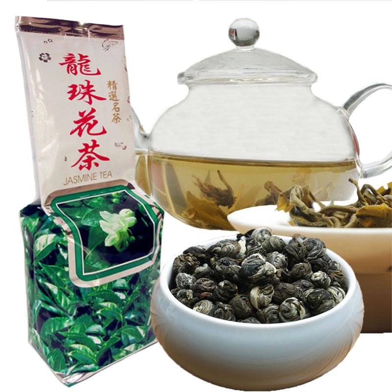Jasmine Dragon Pearls Green Tea Premium Organic Flower Scented Tea 250g
