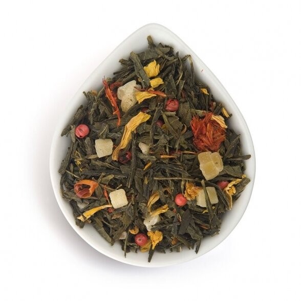 6 GURMANS PEPPER MANGO Flavor Loose Green Tea Tins 70g 2.5oz