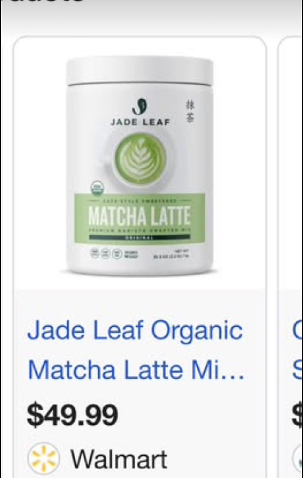 Jade Leaf Organic Matcha Latte Mix, Original, Dairy-Free Matcha Green Tea Powder