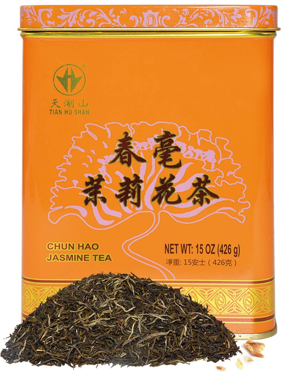 TIAN HU SHAN Premium Jasmine Green Tea Loose Leaf 15 Ounce 426g