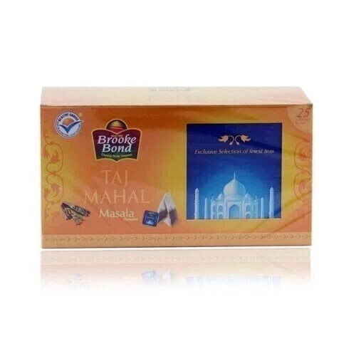 Brooke Bond Taj Mahal Tea Bags – Masala, 25pieces Box Free Shipping World Wide