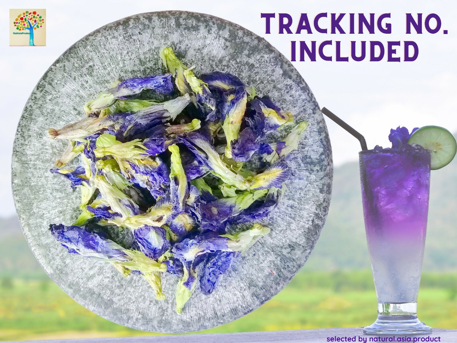 FRESH from FARMER_Organic Dried Butterfly pea_Clitoria ternatea_Blue bellvine