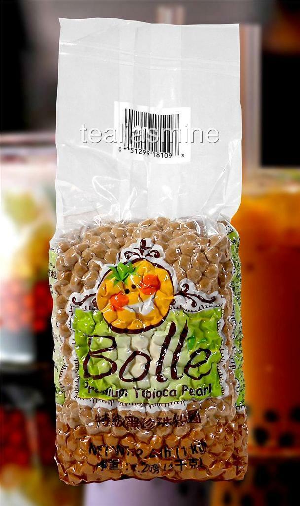 Bolle Premium Black Boba Tapioca Pearls Boba Bubble Tea 2.2 Lbs.